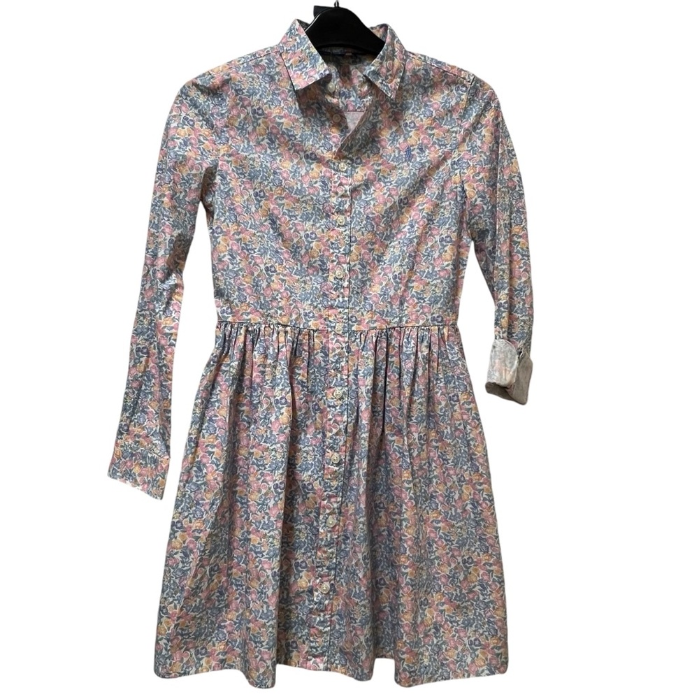 Polo Ralph Lauren Girl’s Long Sleeve Shirt Dress Size 12